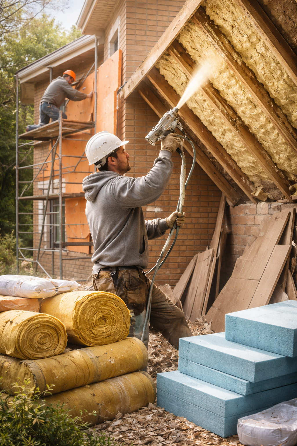 Утепление домов в Заинске под ключ от 4271 руб/м2 | Профессионально — ТепломастерЗнс