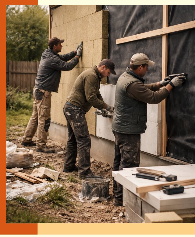 Утепление дачного дома под ключ в Заинске