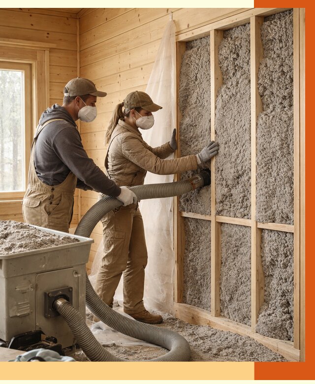 Утепление дачного дома эковатой в Заинске от 1475 руб./м2 — комплексно, ТепломастерЗнс