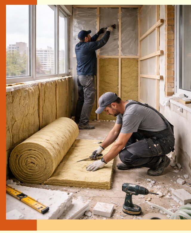 Утепление балкона под ключ в Заинске качественно и быстро