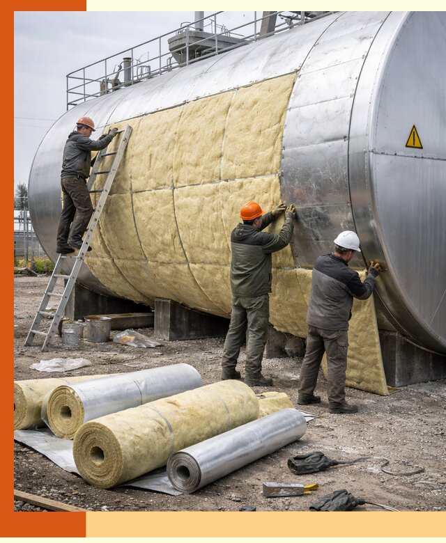 Утепление резервуаров с топливом в Заинске надежно и экономично
