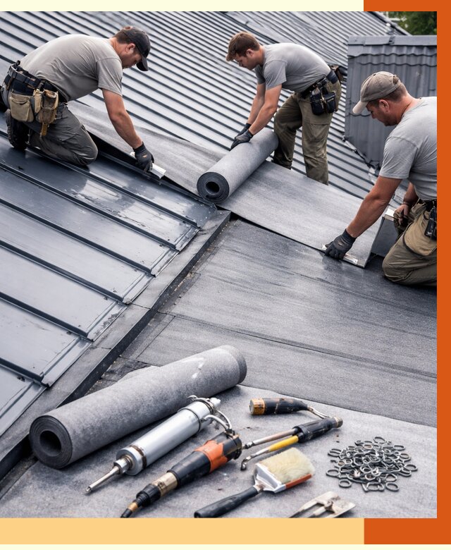 Гидроизоляция металлической кровли полимочевиной в Заинске от 8644 руб. | ТепломастерЗнс